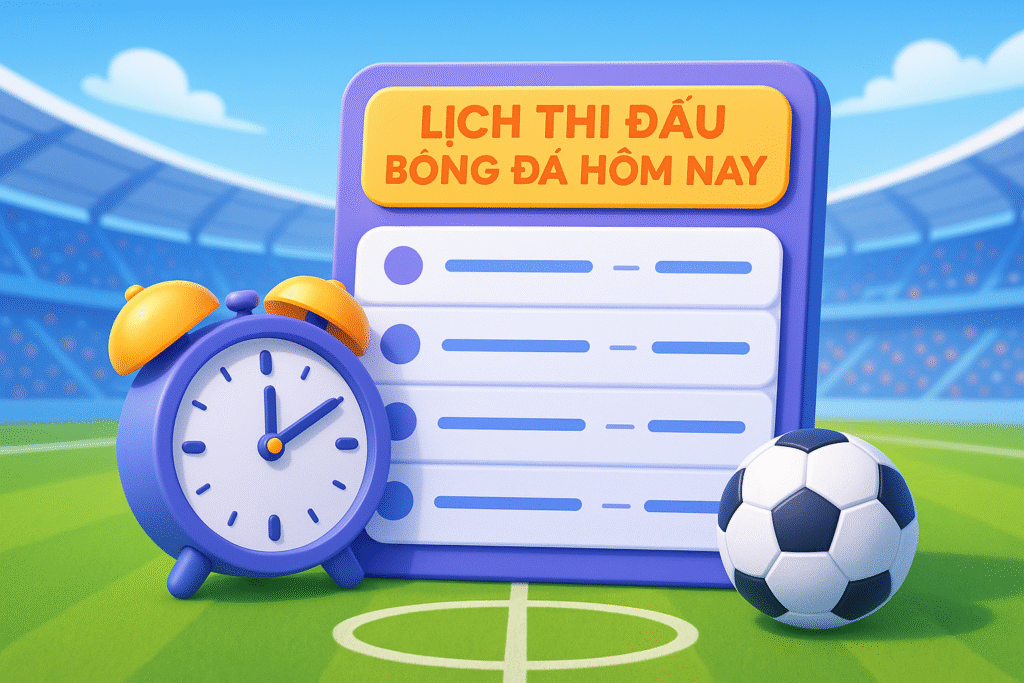 Lịch Thi Đấu Bóng Đá Hôm Nay – Cập Nhật Liên Tục, Chính Xác Từng Giờ