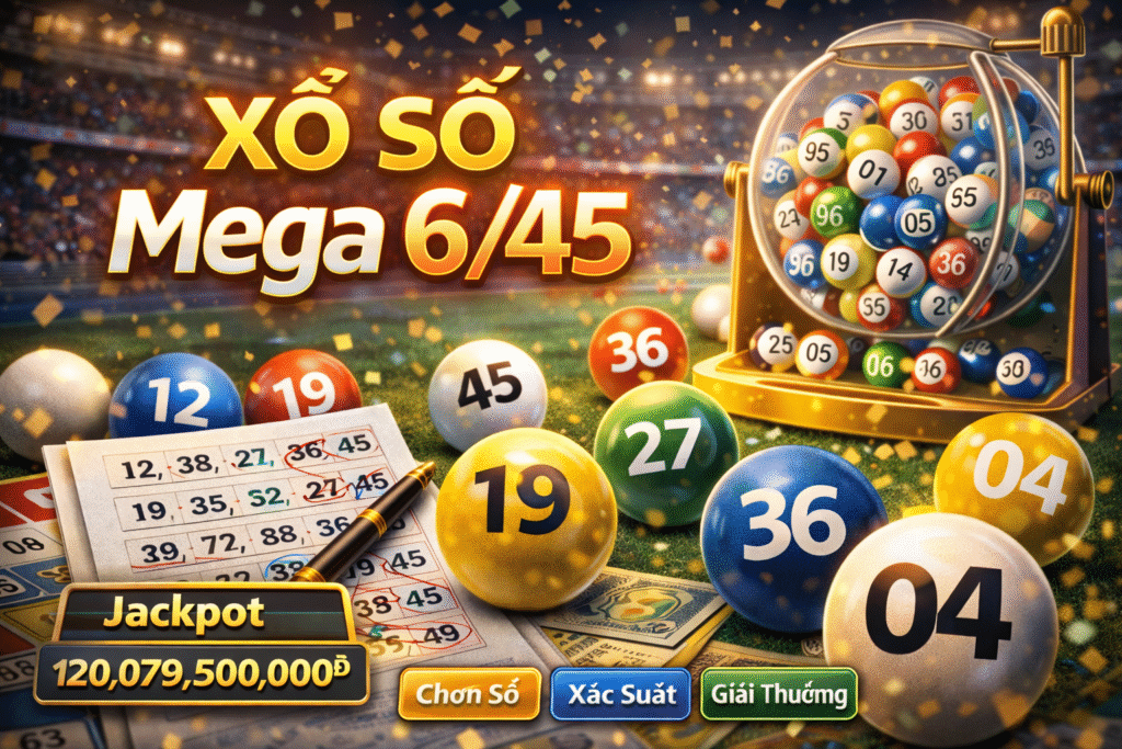 Xổ số Mega 6/45 Jackpot hiện tại